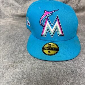 8 1/4 - Hat Club Miami Marlins 2017 ASG Cyclone Collection Era Fitted Hat